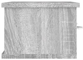 Armário parede 60x26x18,5 cm derivados madeira cinzento sonoma