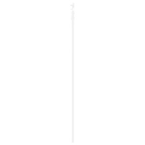 Porta Deslizante vidaXL com Conjunto de Ferragens Branca 93x232 cm Mad