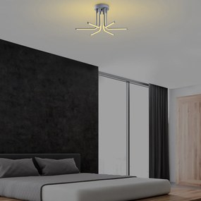 Candeeiro de Teto Leddaisy – Cinza – 55 x 25 x 55 cm