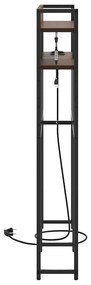Cabeceira de armazenamento Madeira castanha 90 cm