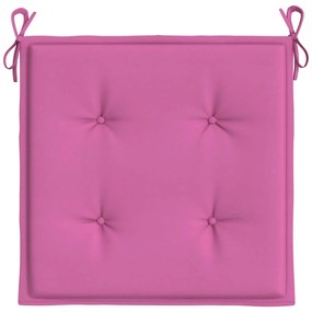 Almofadões p/ cadeira 6pcs 40x40x4 cm tecido rosa