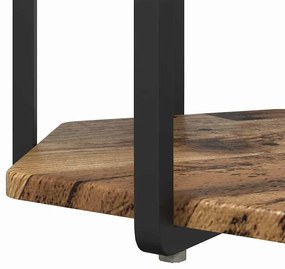 Conjunto de Mesas de Apoio 2 pcs Madeira Velha, Madeira de Engenharia
