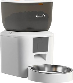 PawHut Alimentador Automático 4L com WiFi 2.4G para Gatos e Cães com Aplicação Tuya e Gravação de Voz de 10s | Aosom Portugal