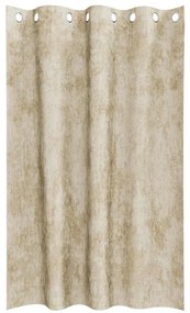 Cortinas de Veludo - 2 pcs com Ilhós Creme 175x140 cm