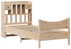Cama sem colchão 90x190 cm madeira de pinho maciça