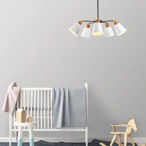 Candeeiro de Teto Manavgat – Branco – Diâmetro 58 cm, Altura 68 cm