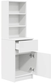 Mesa de cabeceira 39x35x125 cm derivados de madeira branco