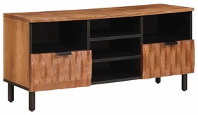 vidaXL Gabinete para TV Acabamento em Acácia Marrom 100 x 33,5 x 46 cm