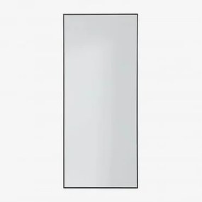 Espelho De Parede 60x140 Cm Em Alumínio Kaoze Preto - Sklum