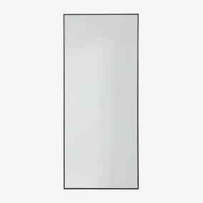Espelho de parede em alumínio (60x140 cm) Kaoze Preto - Sklum