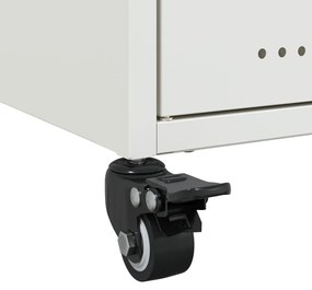 Móvel de TV 68x39x43,5 cm aço branco