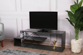 TV Stand Zigzag – Antracite – 120x40x30 cm