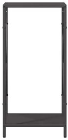 Suporte para lenha 34x25x70 cm aço laminado a frio preto