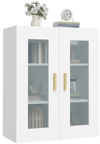 Armário de parede suspenso 69,5x34x90 cm branco