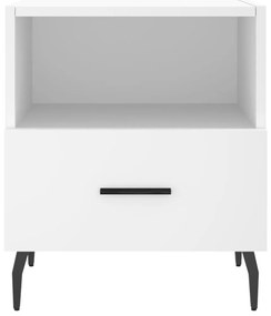 Mesas de cabeceira 2 pcs 40x35x47,5 cm deriv. de madeira branco