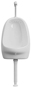 Urinol de parede com válvula de descarga cerâmica branco