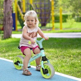 Bicicleta de equilíbrio para bebés, com assento ajustável e rodas de EVA, brinquedo infantil para bebés dos 18 aos 48 meses, para meninos e meninas, v