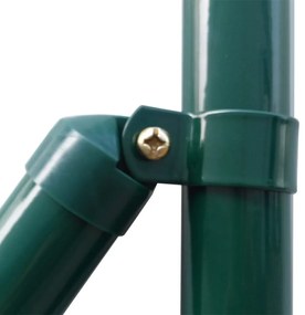 Cerca 25x1,7 m aço verde