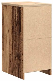 Armário de arrumação de garagem Madeira Velha 40x51x85 cm