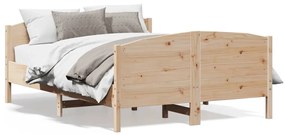 vidaXL Cama sem colchão 120x190 cm madeira de pinho maciça