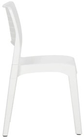 Cadeiras de jardim 2 pcs polipropileno branco