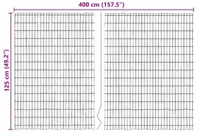 Cerca de Casca 400x125 cm