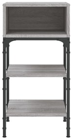 Mesas cabeceira 2pcs 35x34,5x70 cm deriv.madeira cinza sonoma