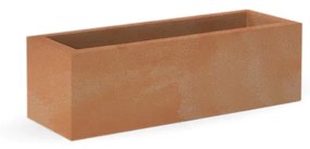 Vaso de flores colorido Polietileno CASA, JARDIM, RESTAURANTE, BAR Retangular JARA (100x40x36 cm) - Terracota
