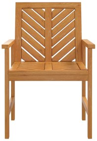 Cadeiras de jantar para jardim 4 pcs acácia maciça