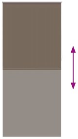 Estore de rolo 80 x 230 cm, Café