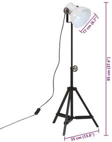 Candeeiro de pé 25 W 35x35x65/95 cm E27 branco