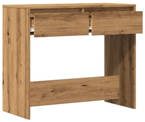 Mesa consola 89x41x76,5 cm derivados madeira carvalho artisiano