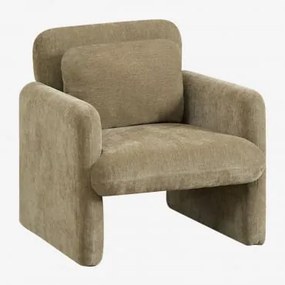 Poltrona Em Chenille Jeison Chenille Verde Sálvia - Sklum
