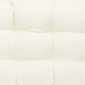 Outsunny Almofada para Bancos de 2 Lugares 110x48x8cm Almofada Retangular para Interiores e Exteriores Lavável com Costura Elegante e Confortável para Bancos Sofás Creme