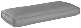 Cushion de Paletes para Assento/Costa Cinza 120x50x12 cm Tecido Oxford