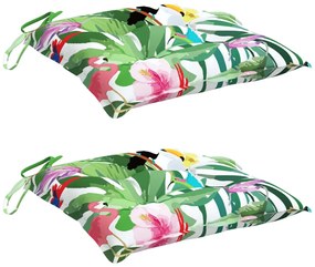 Almofadões p/ cadeira 2 pcs tecido oxford multicor