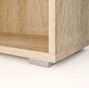 Estante Vela com 5 compartimentos 190 x 28 x 60 cm Cor de Carvalho