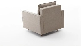 Sofá de 1 Lugar Eva – Creme – 85x82x90 cm