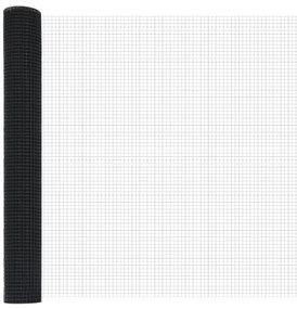 Cerca de Fio Soldado com 13 Postes Flanged Cinza 0.8x25 m Aço