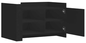 Mesa de centro 80x50x50 cm derivados de madeira preto