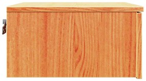 Mesa de Cabeceira Montada na Parede 2 pcs Castanho-mel