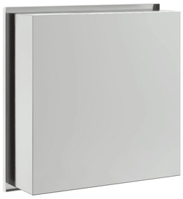 Nicho parede p/ duche 32x32x9 cm aço inoxidável prata escovada