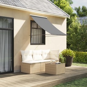 vidaXL Toldo retrátil 100x150 cm tecido e aço antracite