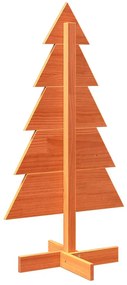 Árvore de Natal decorativa 100 cm pinho maciço castanho-mel