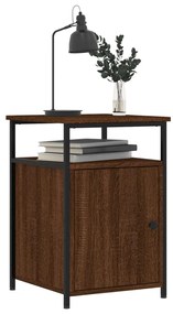 Mesa cabeceira 40x42x60 cm derivados madeira carvalho castanho