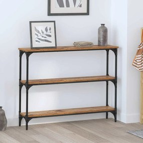 vidaXL Aparador com prateleira Madeira antiga 100 x 22.5 x 75 cm