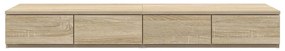 Gavetas para Cama Carvalho de Sonoma 120x36,5x16,5 cm Madeira Engenhei