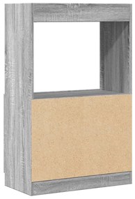 Armário alto 63x33x100 cm derivados de madeira cinzento sonoma