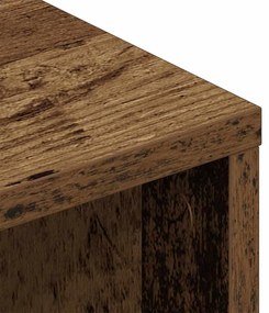 Cômoda para TV vidaXL Madeira Velha 90x35x35 cm Madeira Engenharia