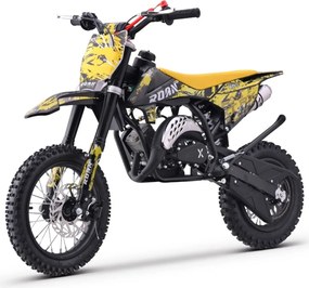 MINI MOTO PARA CRIANÇAS MINICROSS gasolina 60cc Roan RXT 12"/10" Amarela